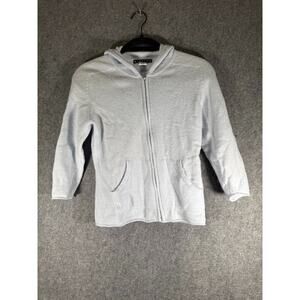 Gap Sweater Women XS Baby Blue Long Sleeve Stretch Wool Blend Minimalist Classic